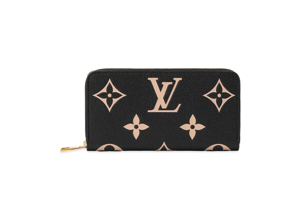 Louis Vuitton Zippy Wallet "Bicolore Noir Beige"