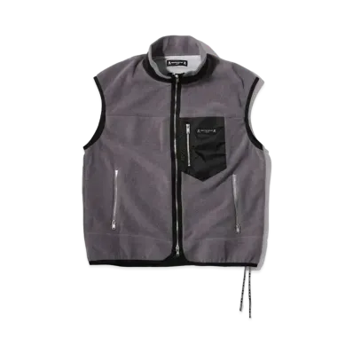 mastermind JAPAN Fleece Zip Vest "Gray"