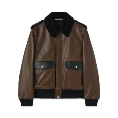 PALM ANGELS Racing Aviator Jacket "Brown"