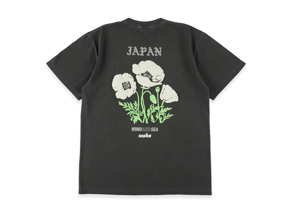 WIND AND SEA Flower Osaka S/S Tee "Black/White"
