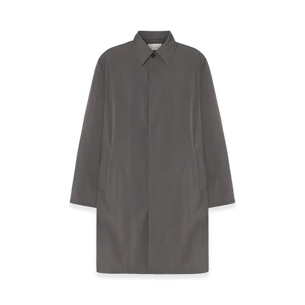 The Row Hesper Nylon Coat "Grey Cobalt"