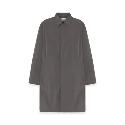 The Row Hesper Nylon Coat "Grey Cobalt"