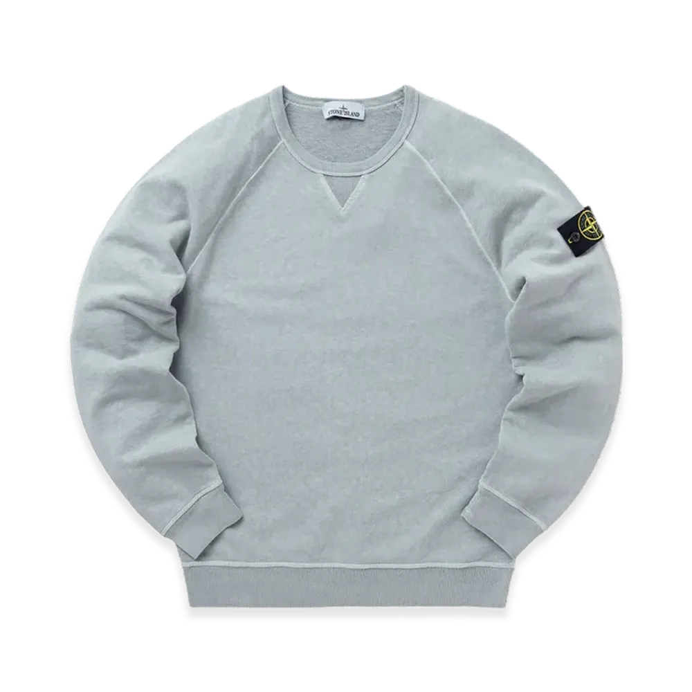 Stone Island 66360 Old Treatment Crewneck Sweatshirt - 23SS "Sky Blue"