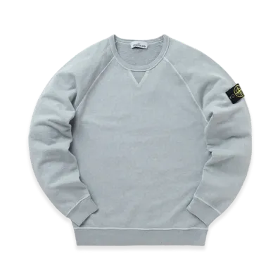 Stone Island 66360 Old Treatment Crewneck Sweatshirt - 23SS "Sky Blue"