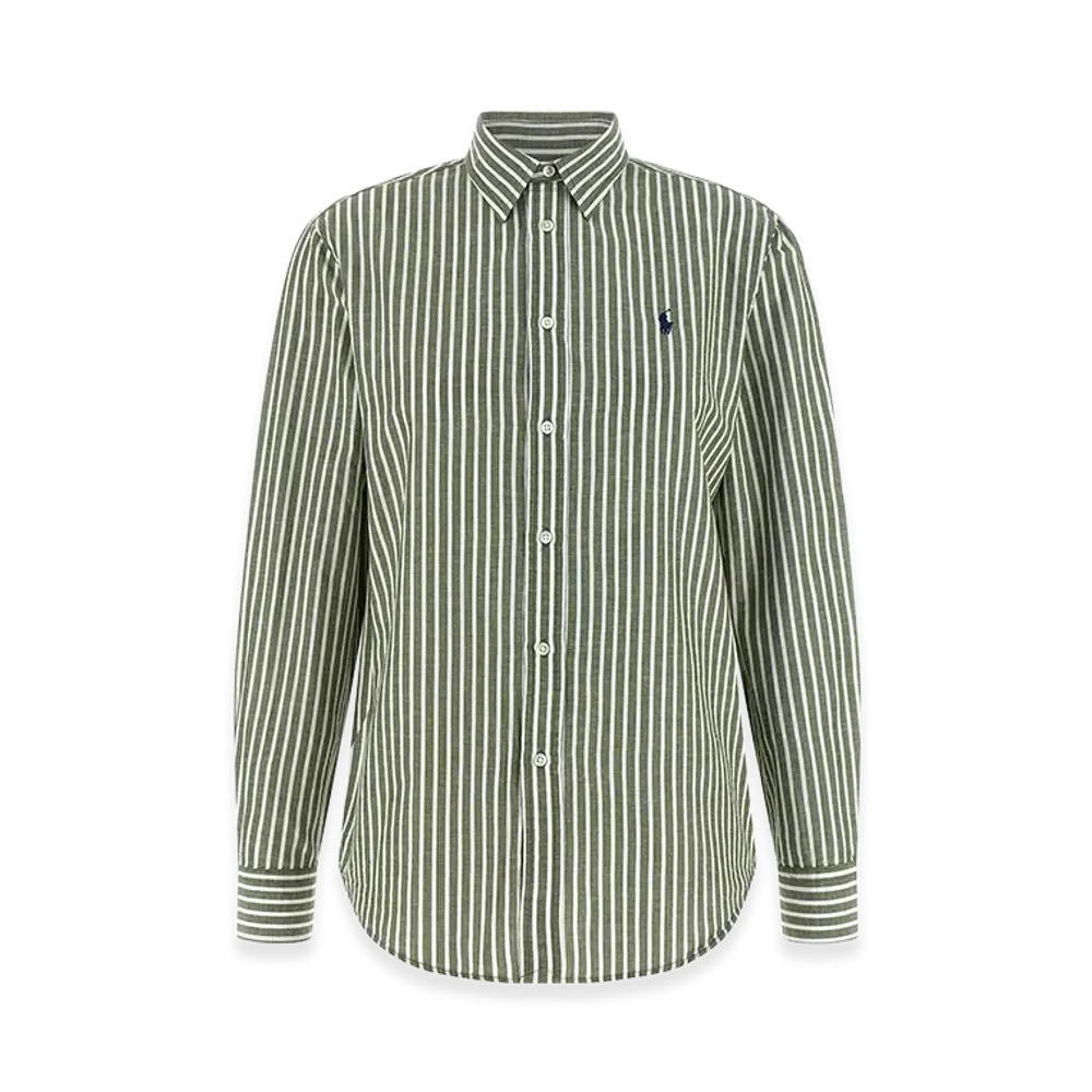 Polo Ralph Lauren Women's Cotton And Linen Shirt "Green"