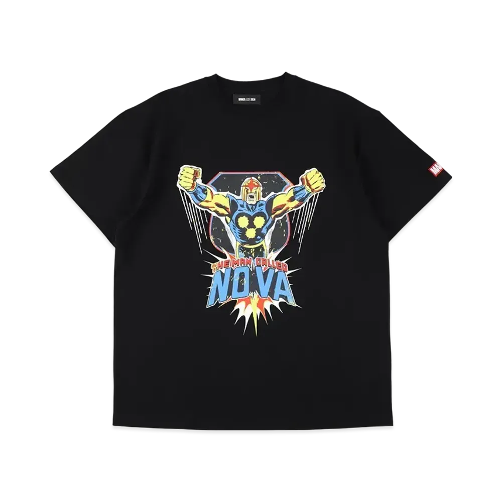 WIND AND SEA x MARVEL Nova / SS Tee "Black"
