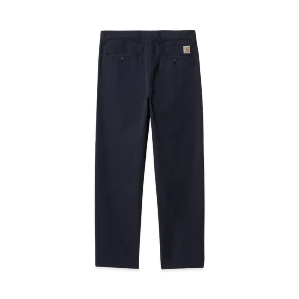 Carhartt WIP Dothan Poplin Calder Pants "Dark Navy Garment Dyed"
