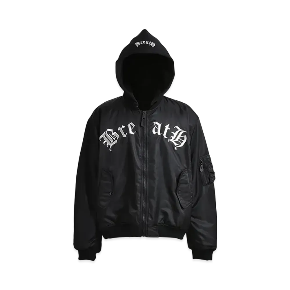 BREATH x F.M.C.D 3Way Old English Logo Bomber Jacke "Black"