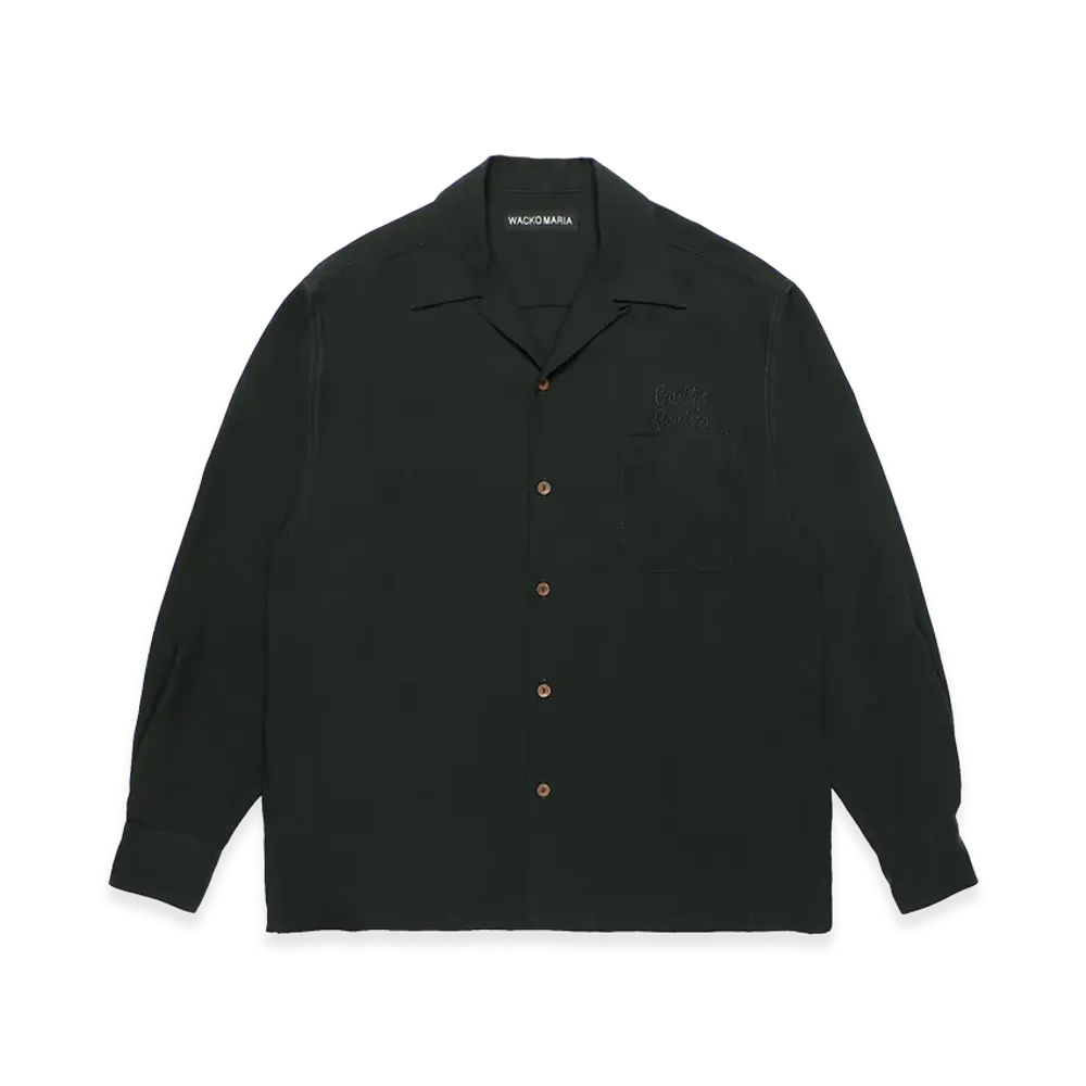WACKO MARIA 50's Open Collar Shirt "Green"