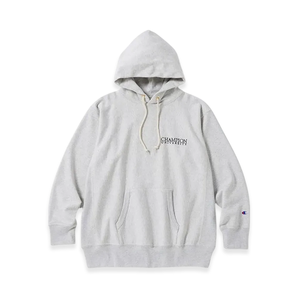 Champion Reverse Weave Hooded Sweatshirt 24FW "Light Gray"