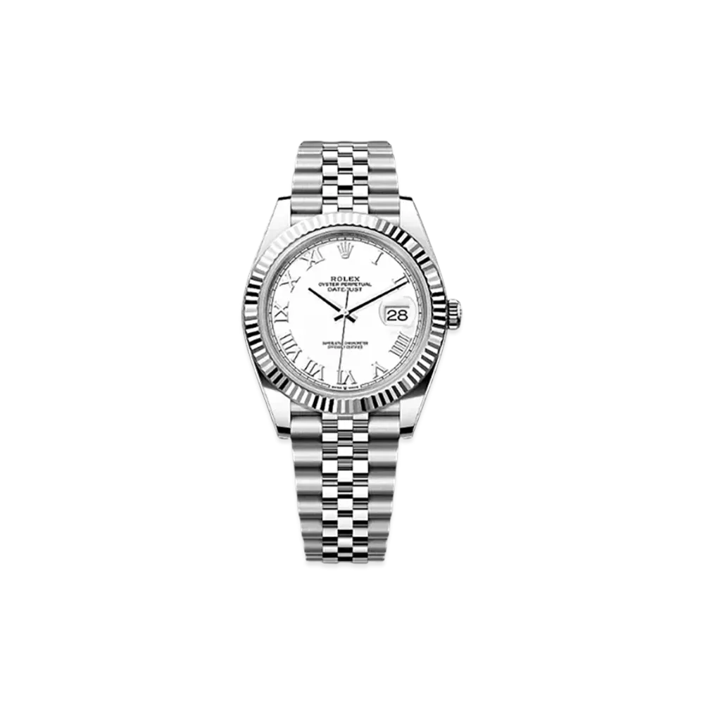 ROLEX Datejust 41 Oystersteel & White Gold "White"