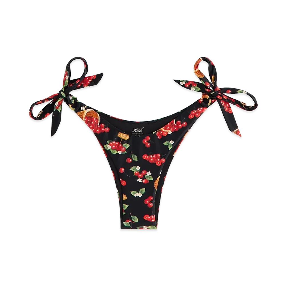 Kith Women's Iris Cherry Tie Bottom "Black"
