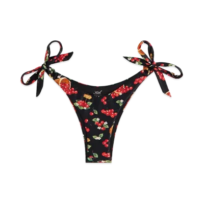 Kith Women's Iris Cherry Tie Bottom "Black"
