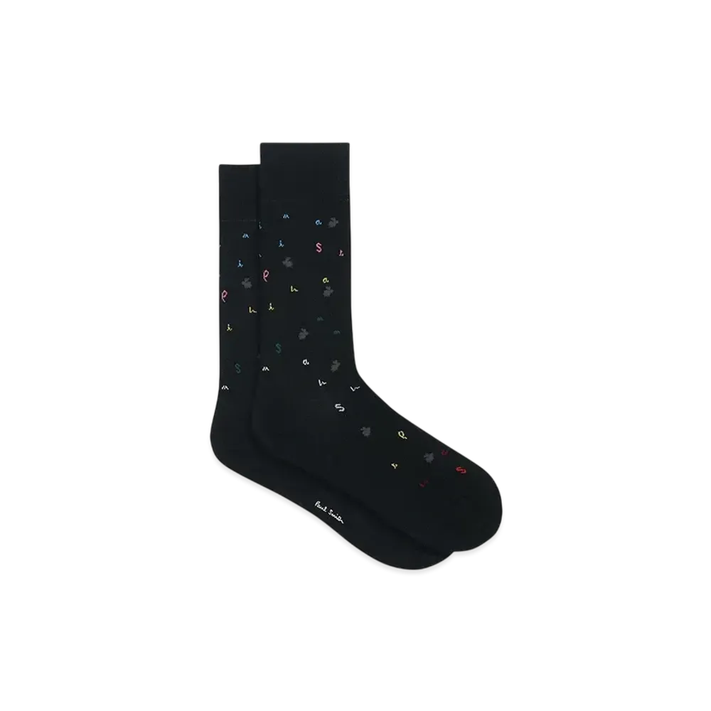 Paul Smith Rabbit / Logo Socks "Black"