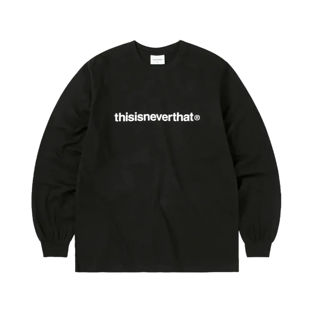 ディスイズネバーザット T-ロゴ L/S ティー "ブラック"