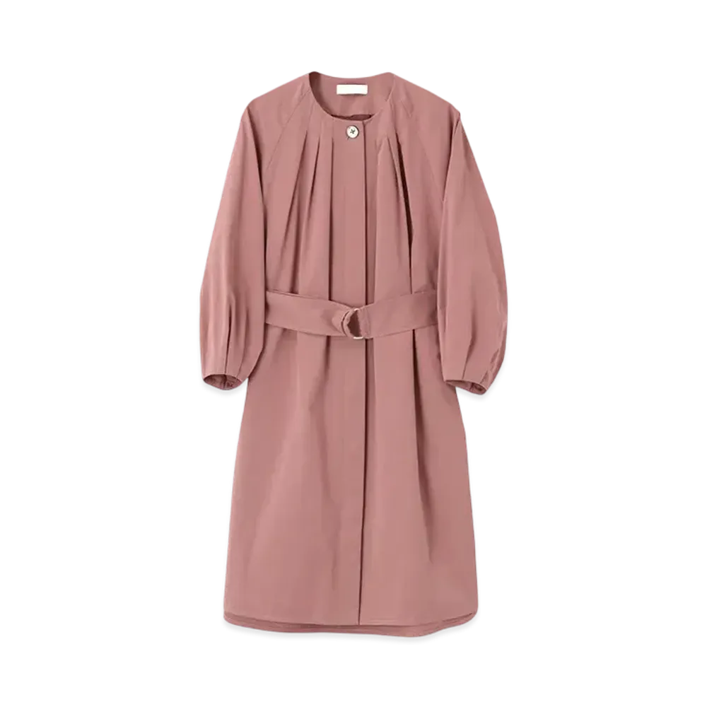 Paul Smith Womens Waist Belt Tuck Dress "Pink"