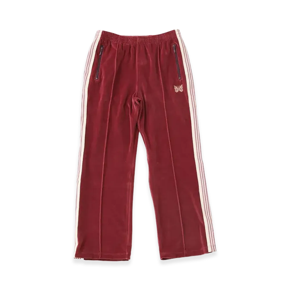 NEEDLES x JOURNAL STANDARD C/PE Velour Track Pant "Bordeaux"