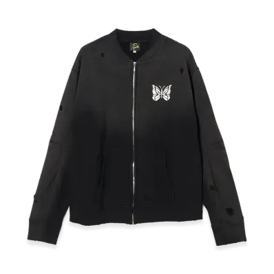 NEEDLES Deconstructed Zipped Sweat "Black"