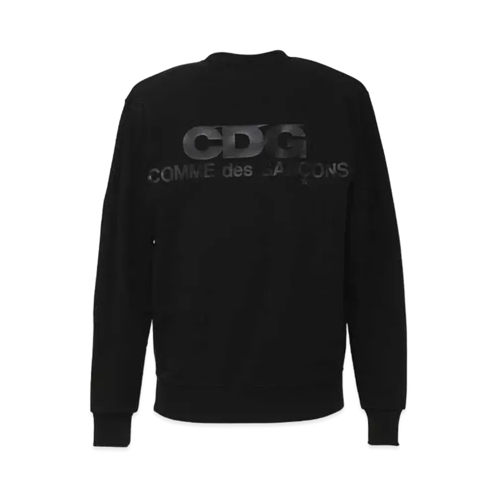 Comme des Garçons MONOCHROME CREW NECK SWEATSHIRT "Black"