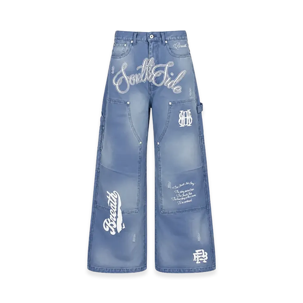 BREATH Bleach Duck Pants "Blue"