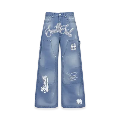 BREATH Bleach Duck Pants "Blue"