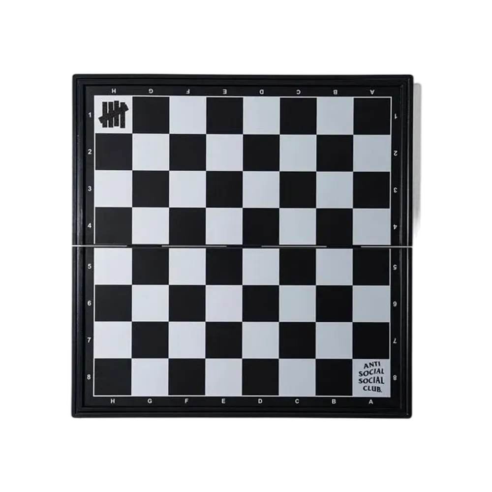 UNDEFEATED x Anti Social Social Club Travel Chess Set "Black"