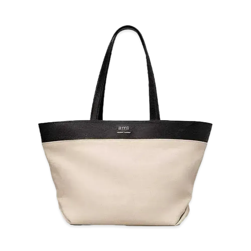 AMI PARIS East West Ami Shopping Bag "Natural"
