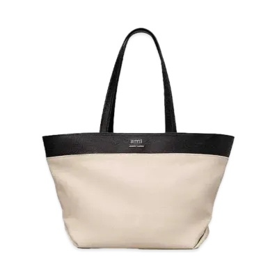 AMI PARIS East West Ami Shopping Bag "Natural"