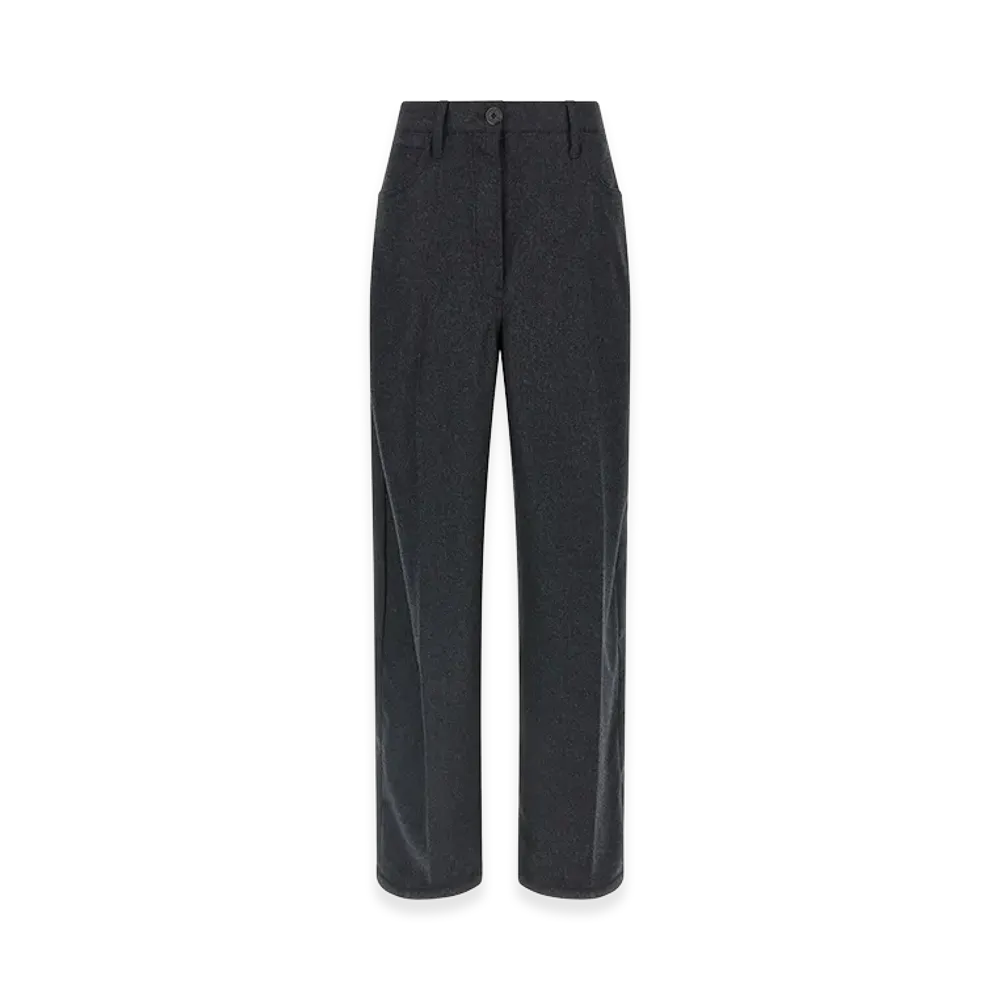 PRADA Women's Flannel Pants "Gray"
