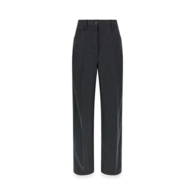 PRADA Women's Flannel Pants "Gray"