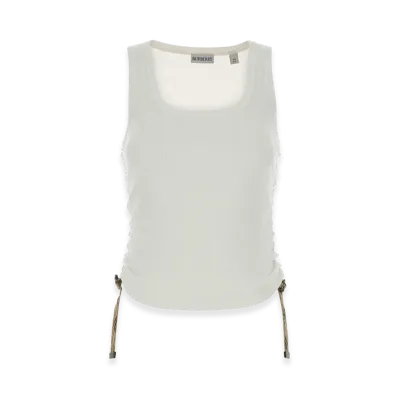 Burberry Women's Stretch Cotton Tank Top "White"
