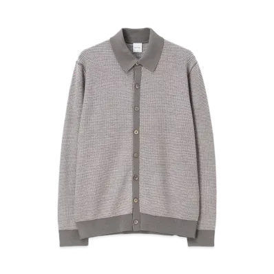 Paul Smith Contrast Jacquard Cardigan "LightBeige"