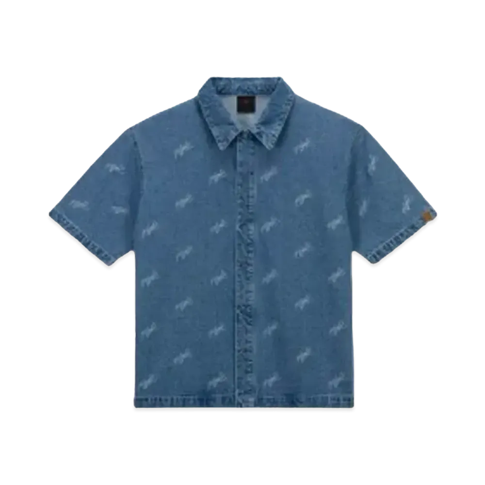 Nike Jordan Allover Print Men's Denim Top "Denim" (Asia Size) FN4654-436