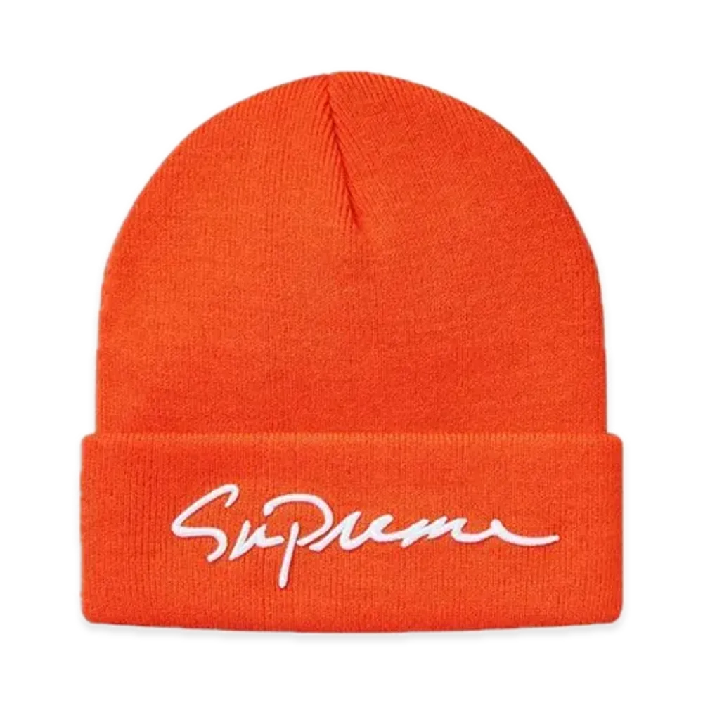Supreme Classic Script Beanie "Orange"