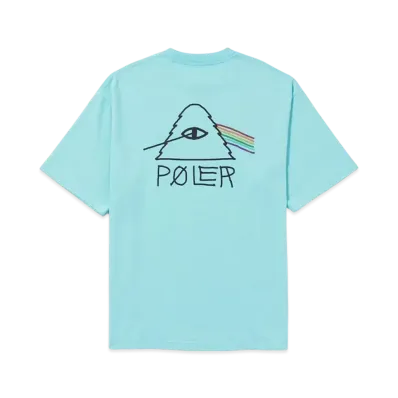 POLeR Psychedelic Relax Fit SS Tee "Light Blue"