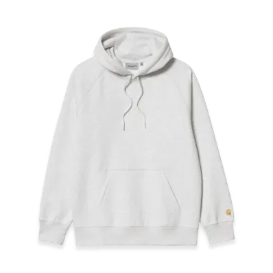 Carhartt WIP Hooded Chase Sweat "Ash Heather/Gold"