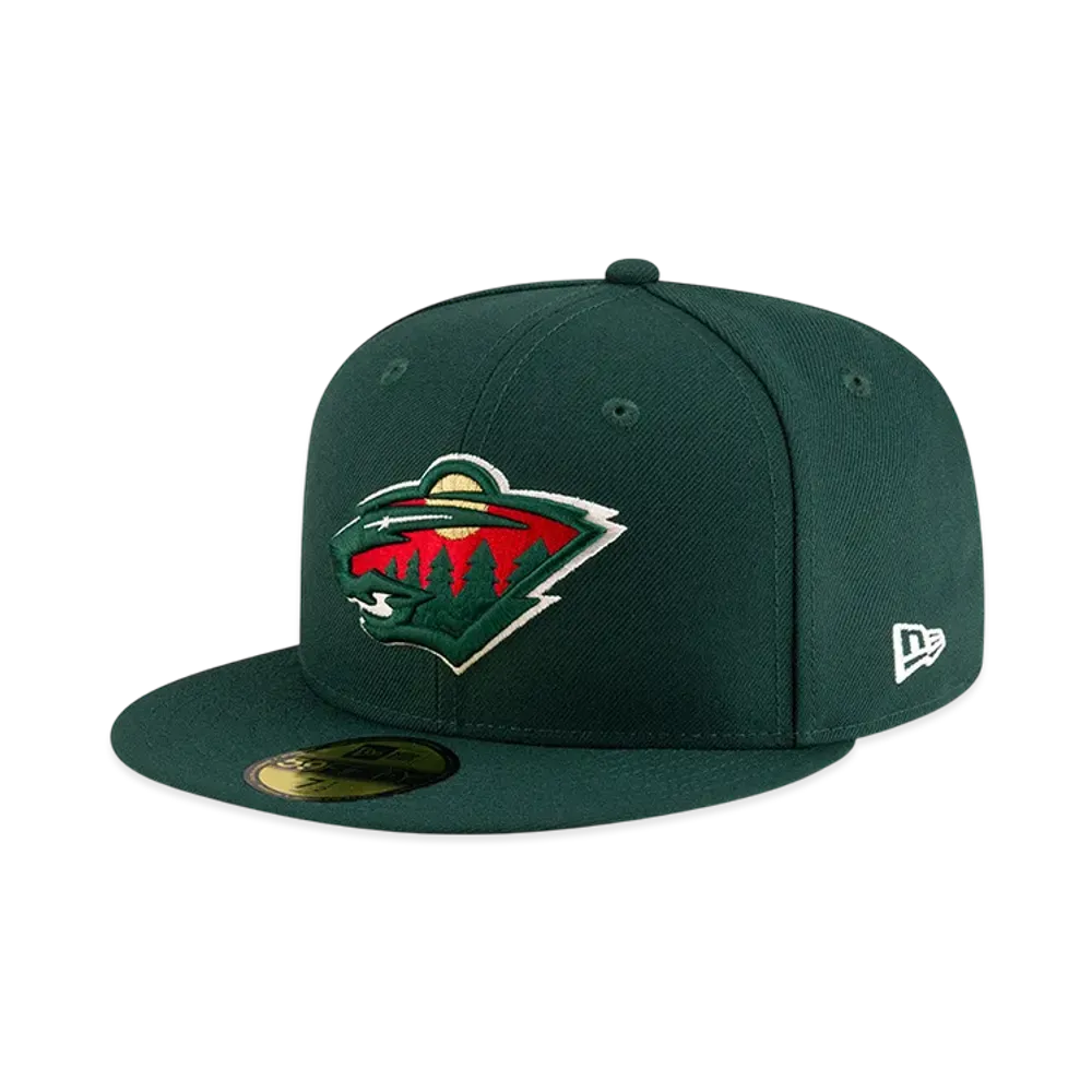 NEW ERA x THE CAP NHL Basic 59Fifty Minnesota Wild "Forest Green"