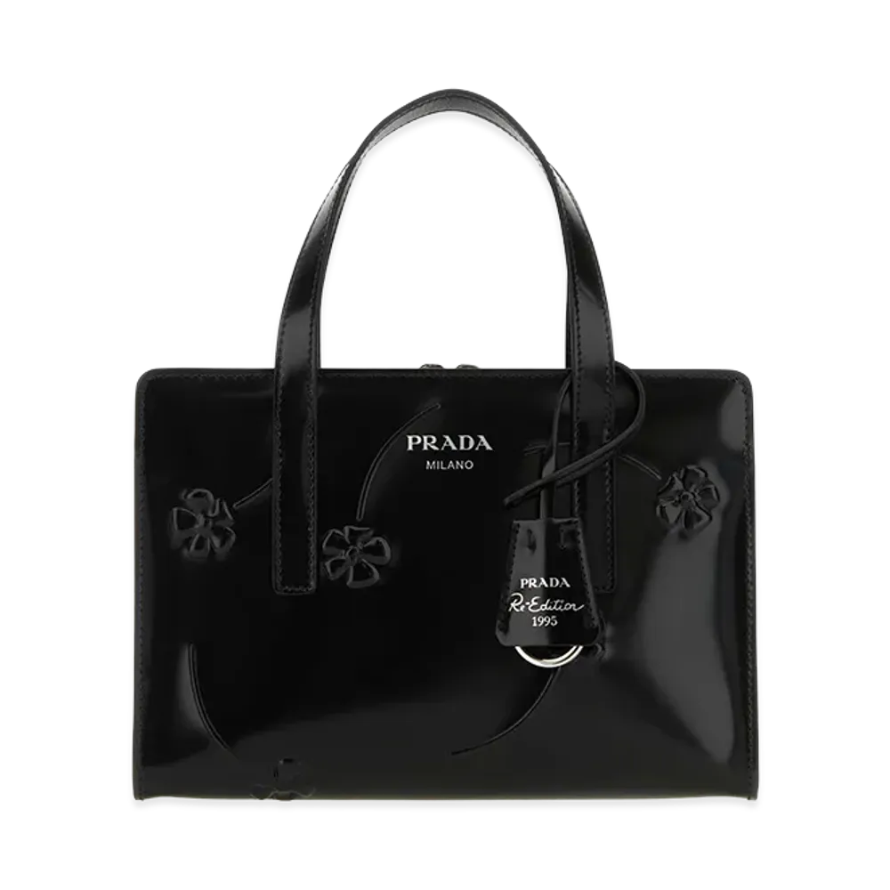 PRADA Women's Leather Re-Edition 1995 Handbag "Black"