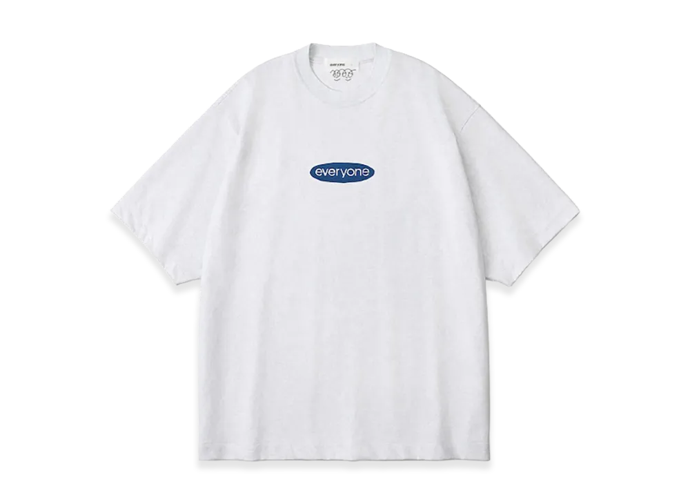 everyone J.30000 Oval Logo Tee Shirt "Ash"