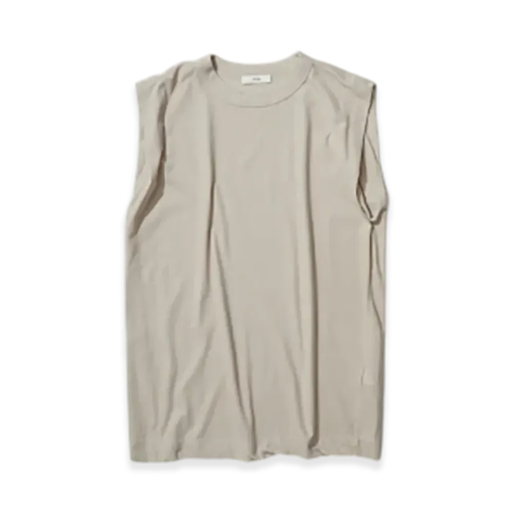 ATON Fresca Single Jersey Tank Top "Beige"