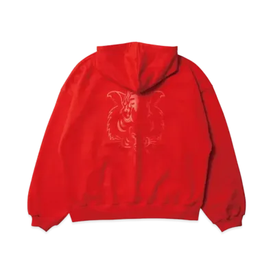 SSZ x Evisen Skateboards Tora Evi Logo Hoodie Sweat "Red"