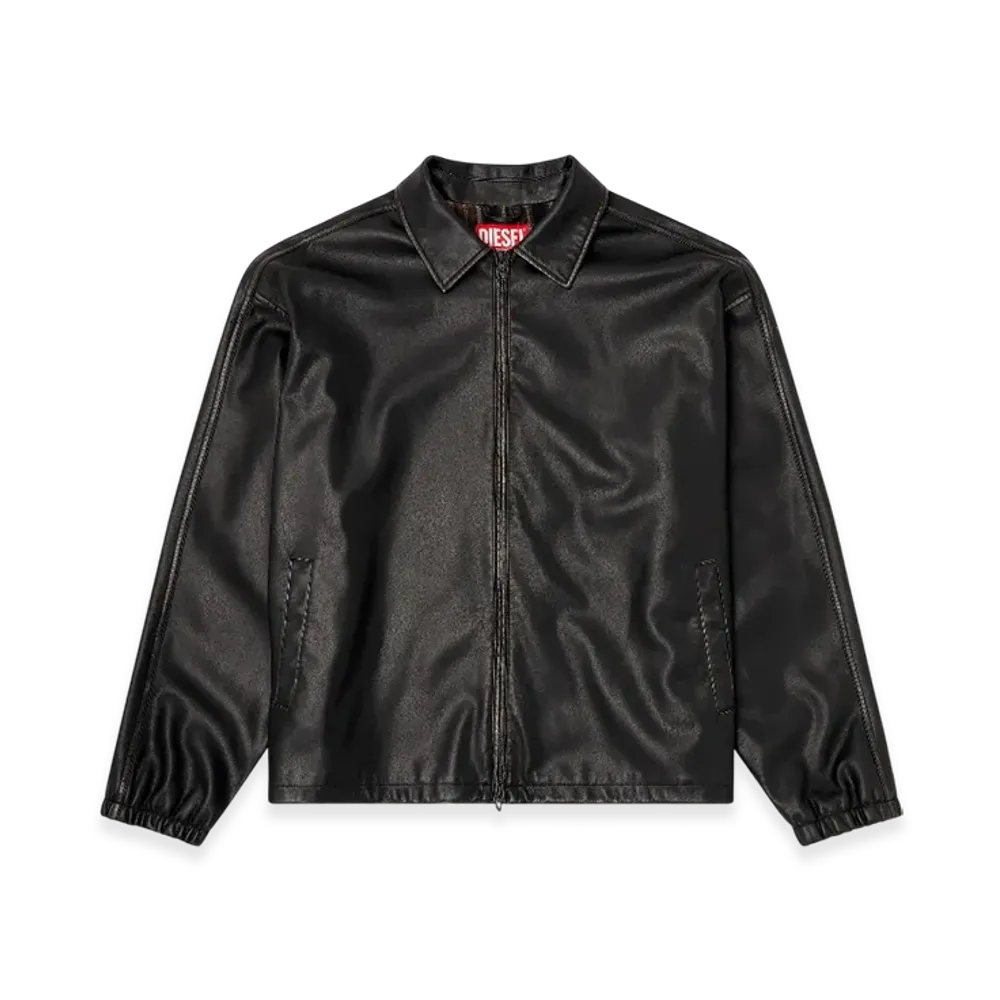 Diesel J-Ake Jacket In Treated Technical Fabric "Black"