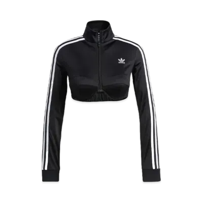 adidas JEREMY SCOTT Monogram Crop Track Jacket "Black"