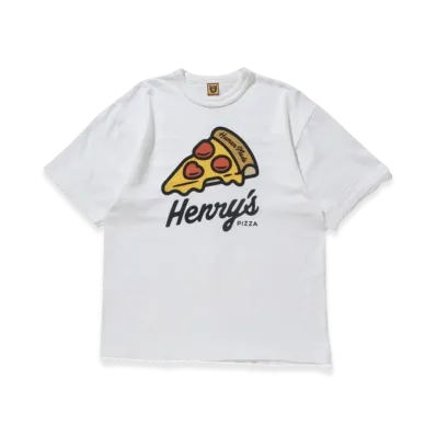 HUMAN MADE x Henry's Pizza T-Shirt Henry's Pizza Osaka Exclusive "White"