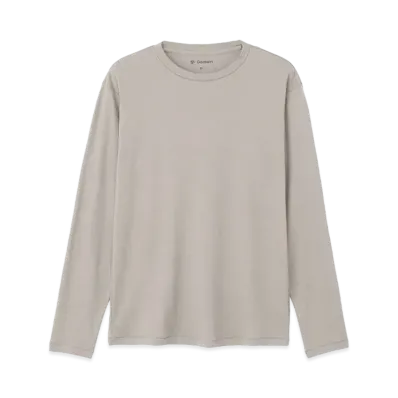 Goldwin Cotton Covered Yarn Smooth Long Sleeve T-shirt (Unisex) "Moon Mist"