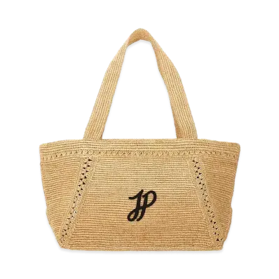 PATOU Women's Large Trapeze Tote Bag "Beige"
