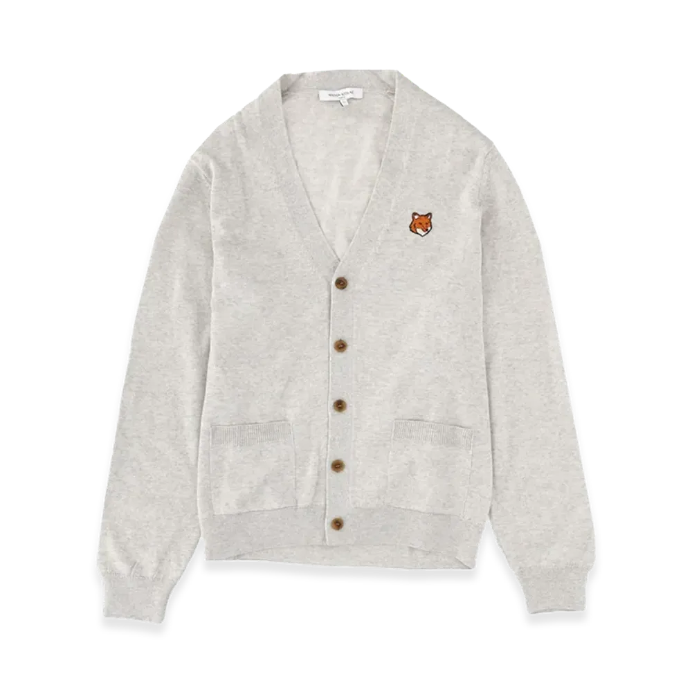 Maison Kitsune Fox Head Merino Regular Cardigan "Light"