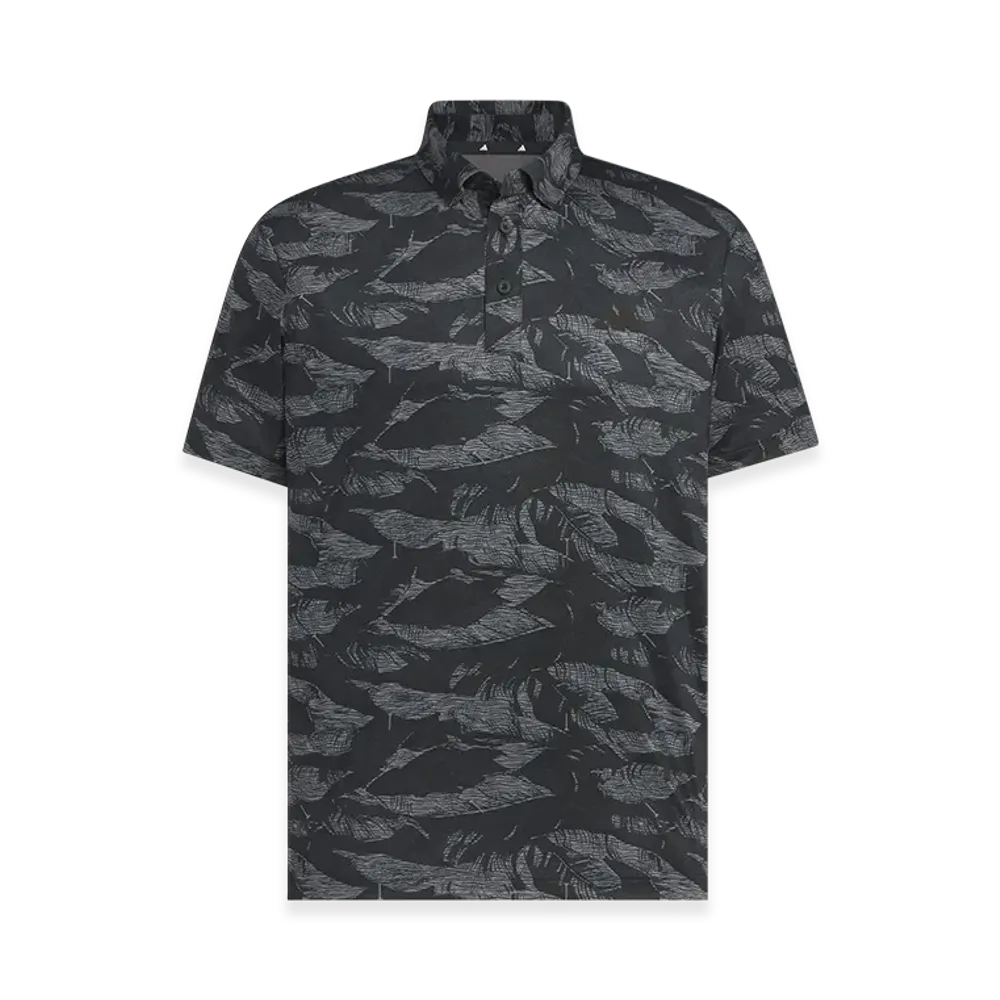 adidas Golf Graphic AOP Short-Sleeve Polo Shirt "Black"