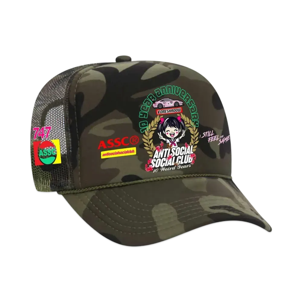 ANTI SOCIAL SOCIAL CLUB Weird Years Trucker Hat "Camo"