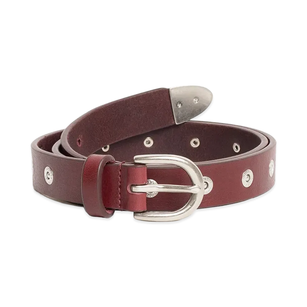 Stussy Rivet Stud Belt "Oxblood"